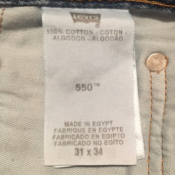 Levi’s 550 Light-Med wash 31”x 34” Zip - Picture 7 of 8